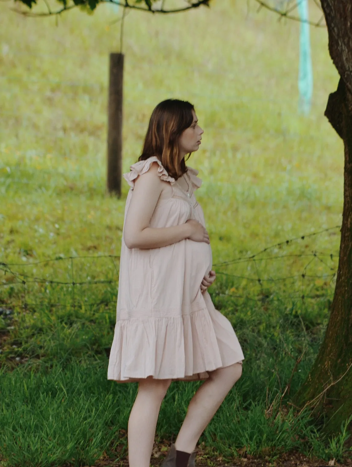 100% RECYCLED COTTON - ALICE DRESS -  ROSE BLUSH