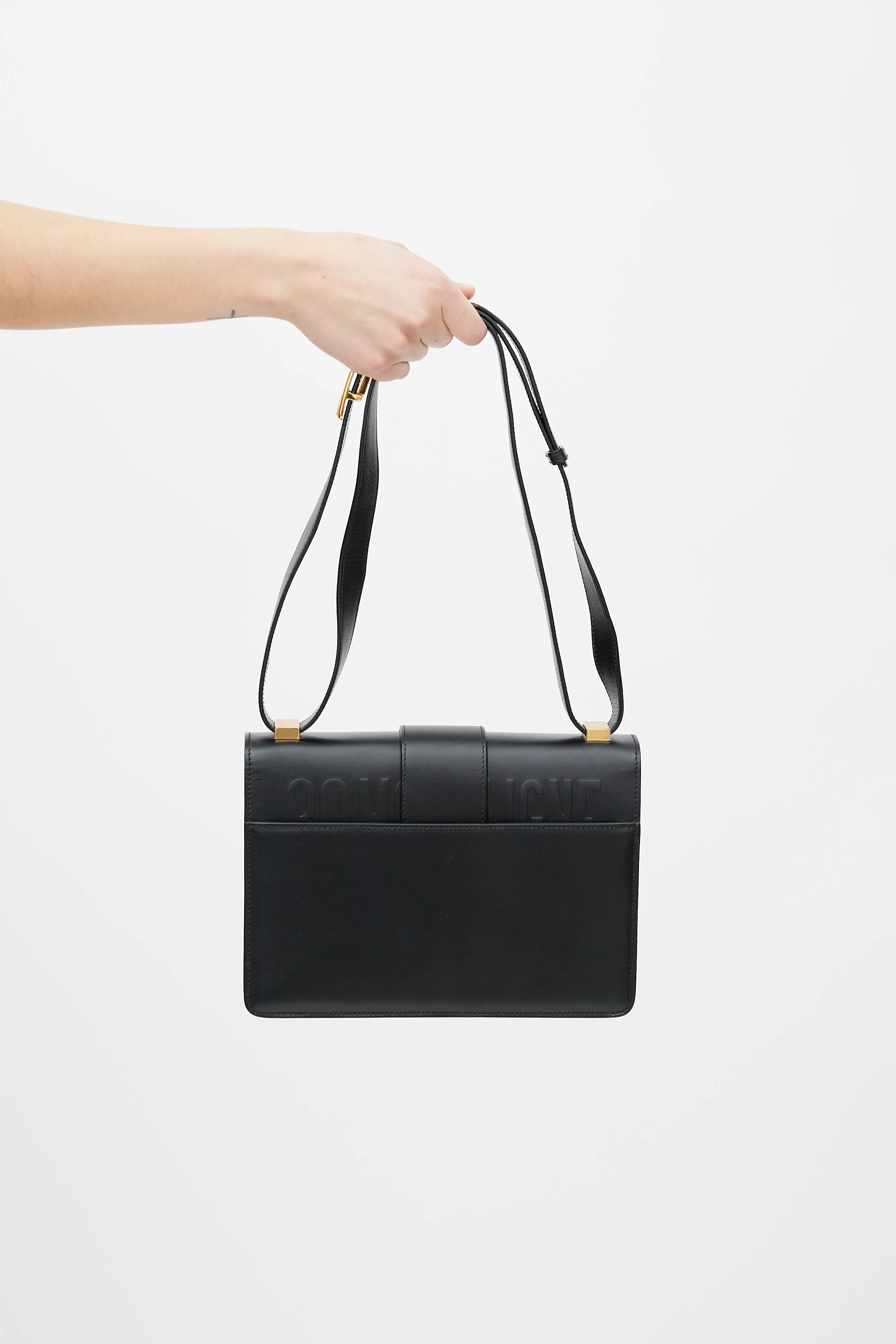 2019 Black Leather Small 30 Montaigne Shoulder Bag
