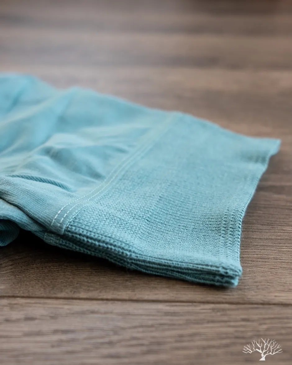 207 Short Sleeve Henley - Aqua