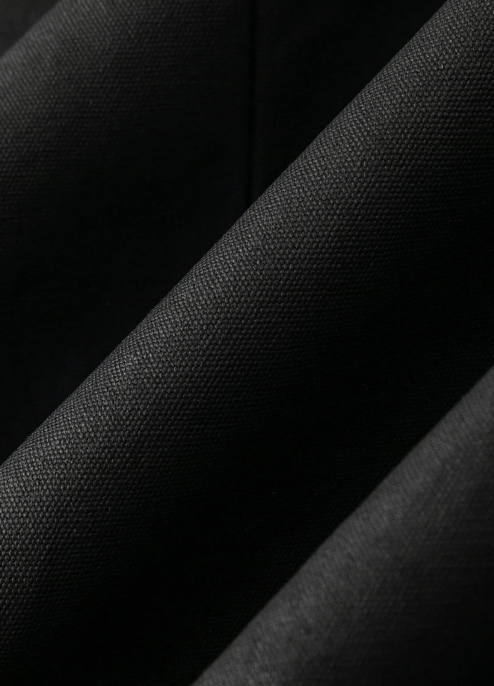 23SS Black Fortress Waxed Overcoat
