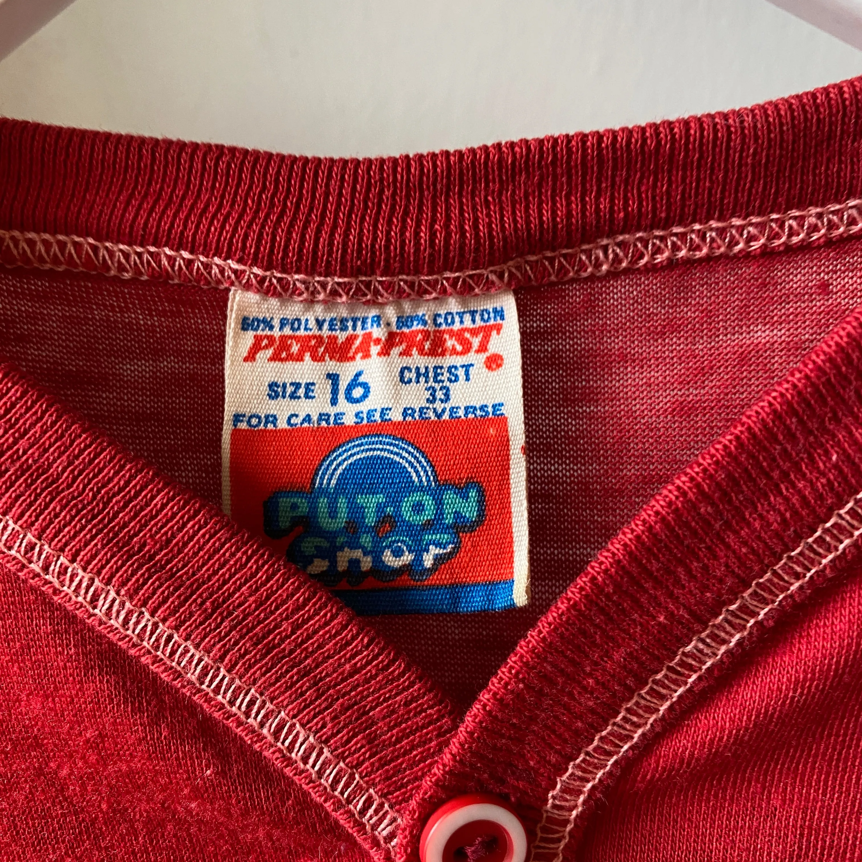 70's Sears Henley Shirt - Small