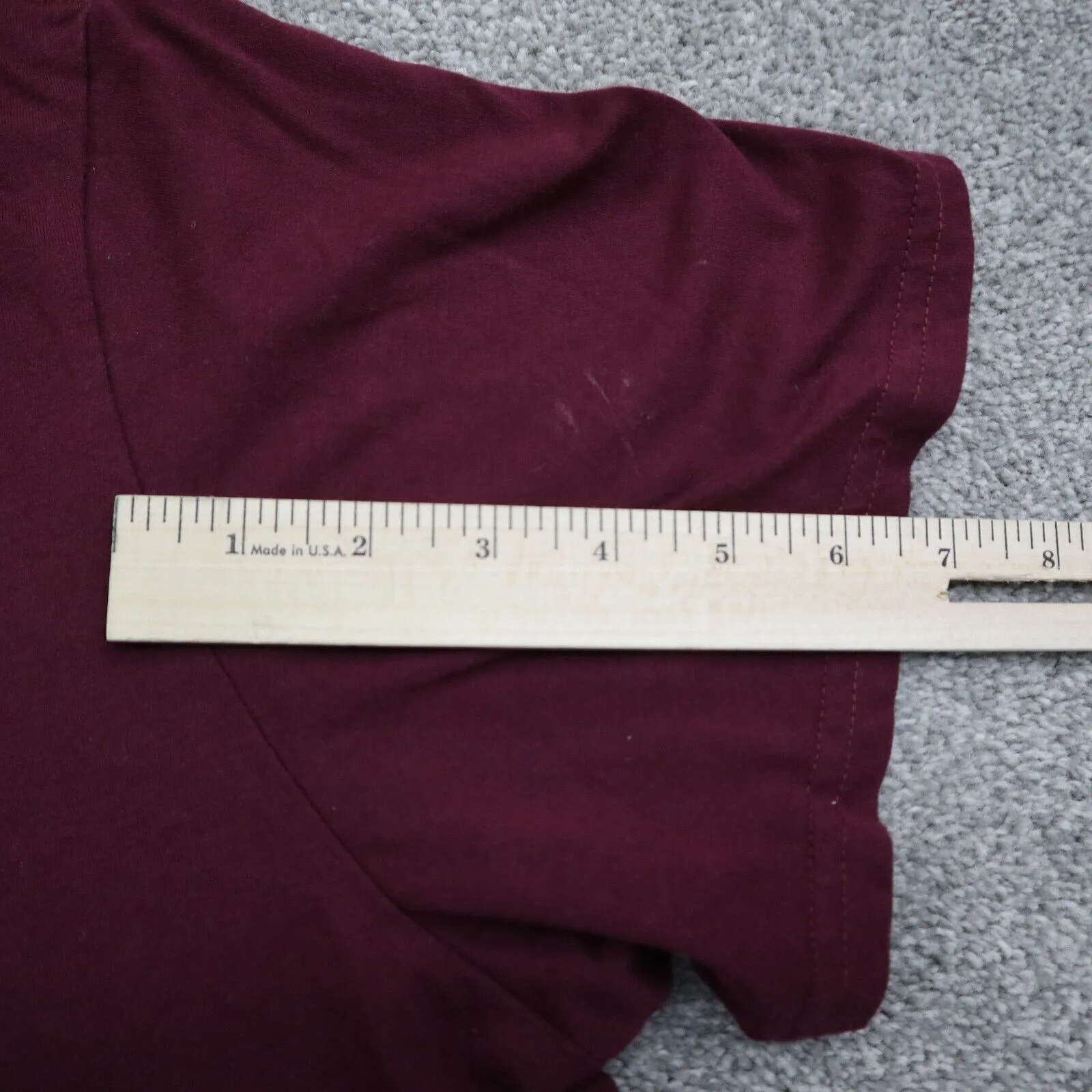 Adidas Mens Graphics State T Shirt Short Sleeves Round Neck Maroon Size 2XL