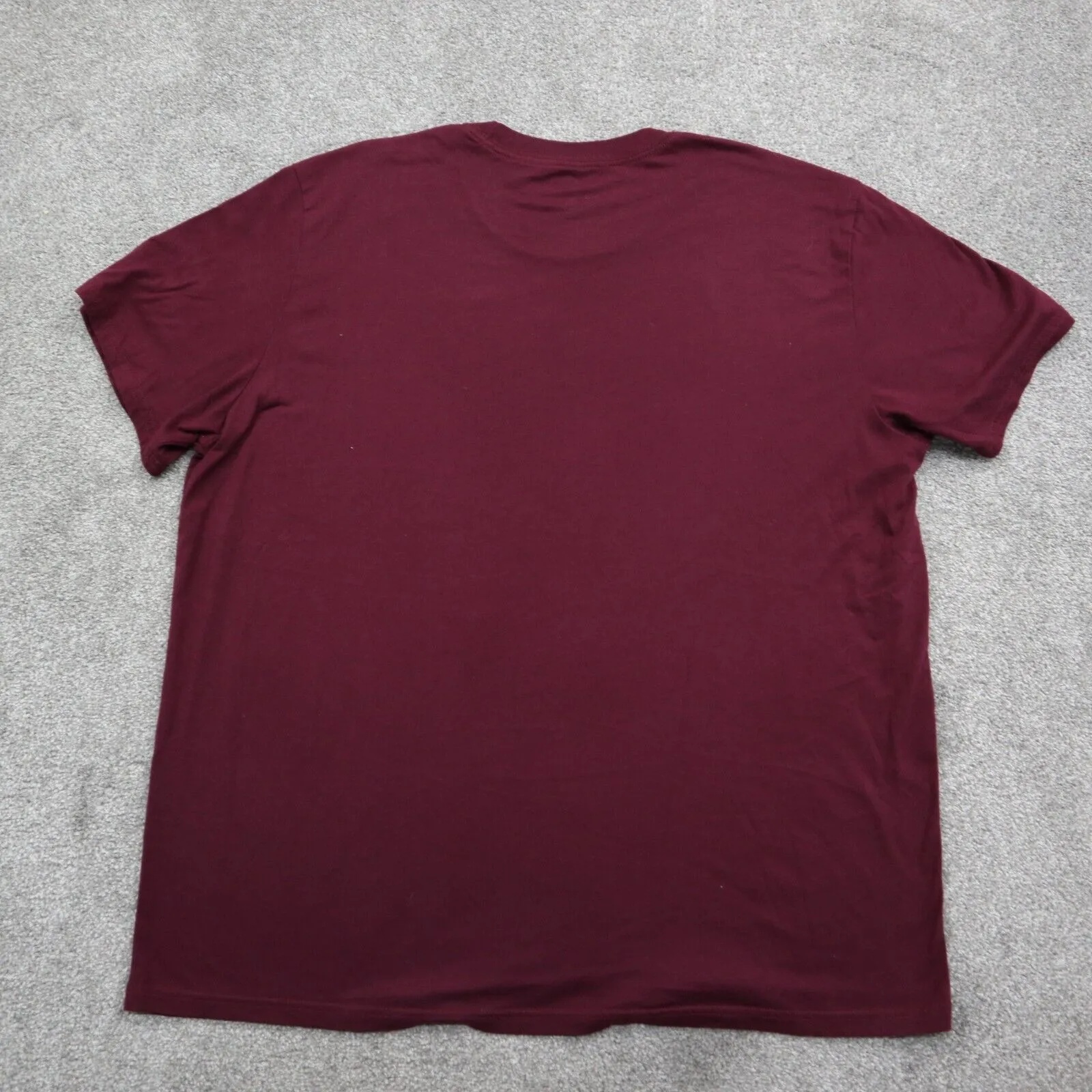 Adidas Mens Graphics State T Shirt Short Sleeves Round Neck Maroon Size 2XL