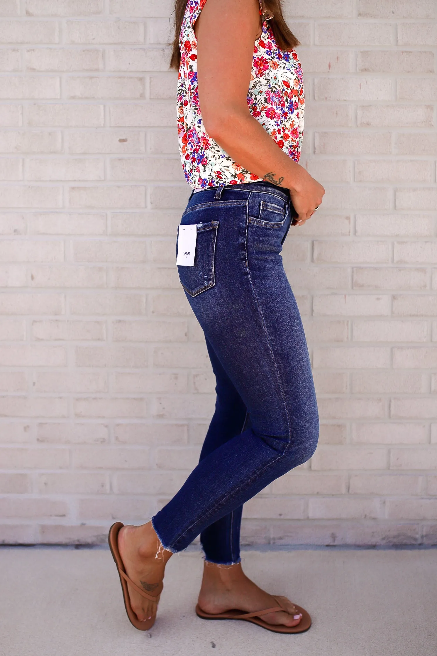 Alana Mid Rise Ankle Slim Jeans Plus/Reg