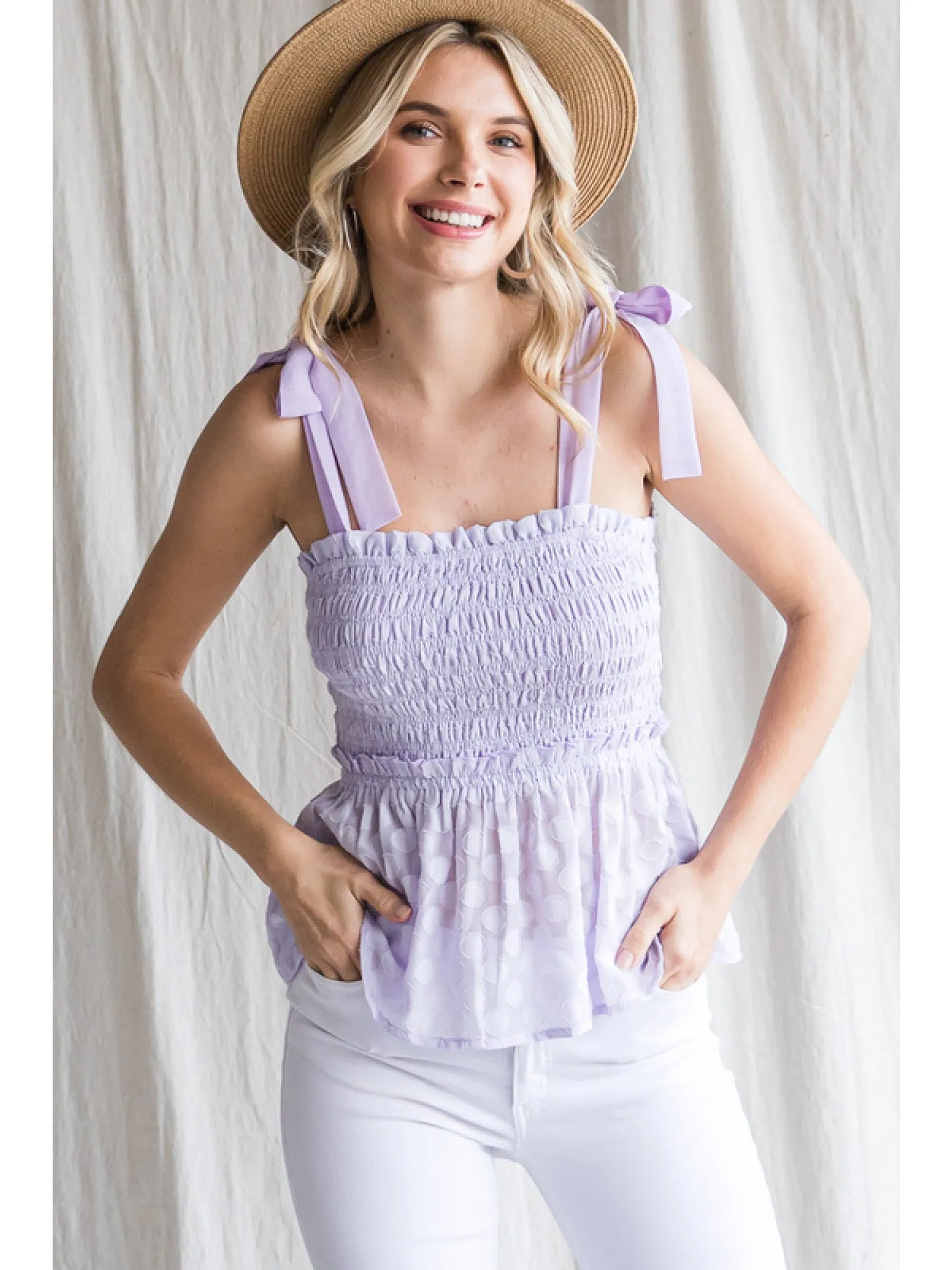 All Tied Up Top in Lavender