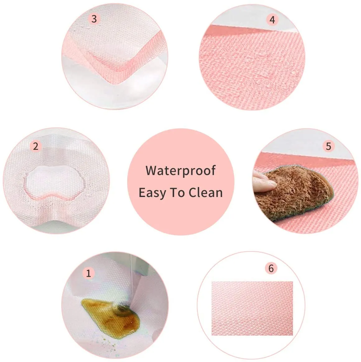 Anti Slip Mat Dresser & Wardrobe Liner - (Pink 5 Meter)