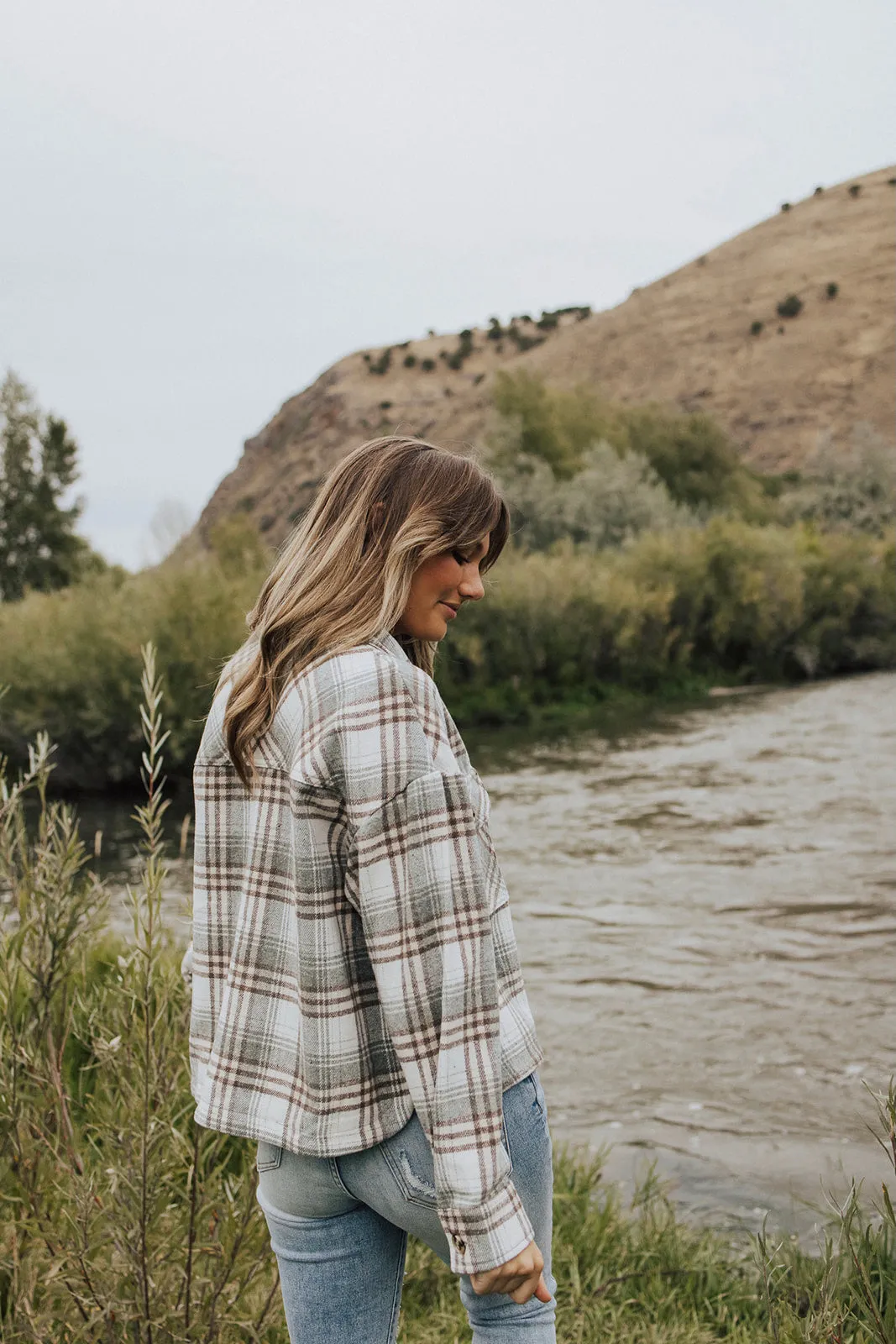 Austen Crop Flannel Shacket - FINAL SALE