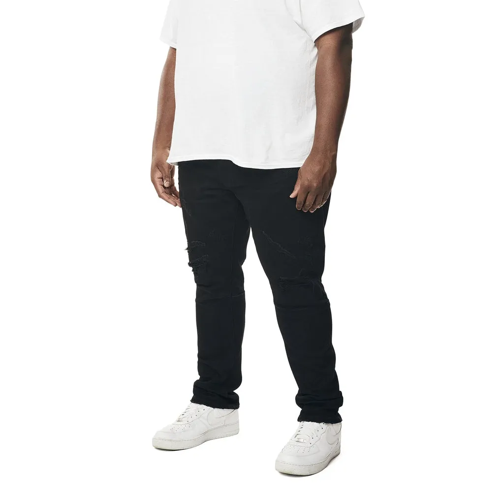 Big and Tall - Vintage Washed Denim Jeans - Jet Black