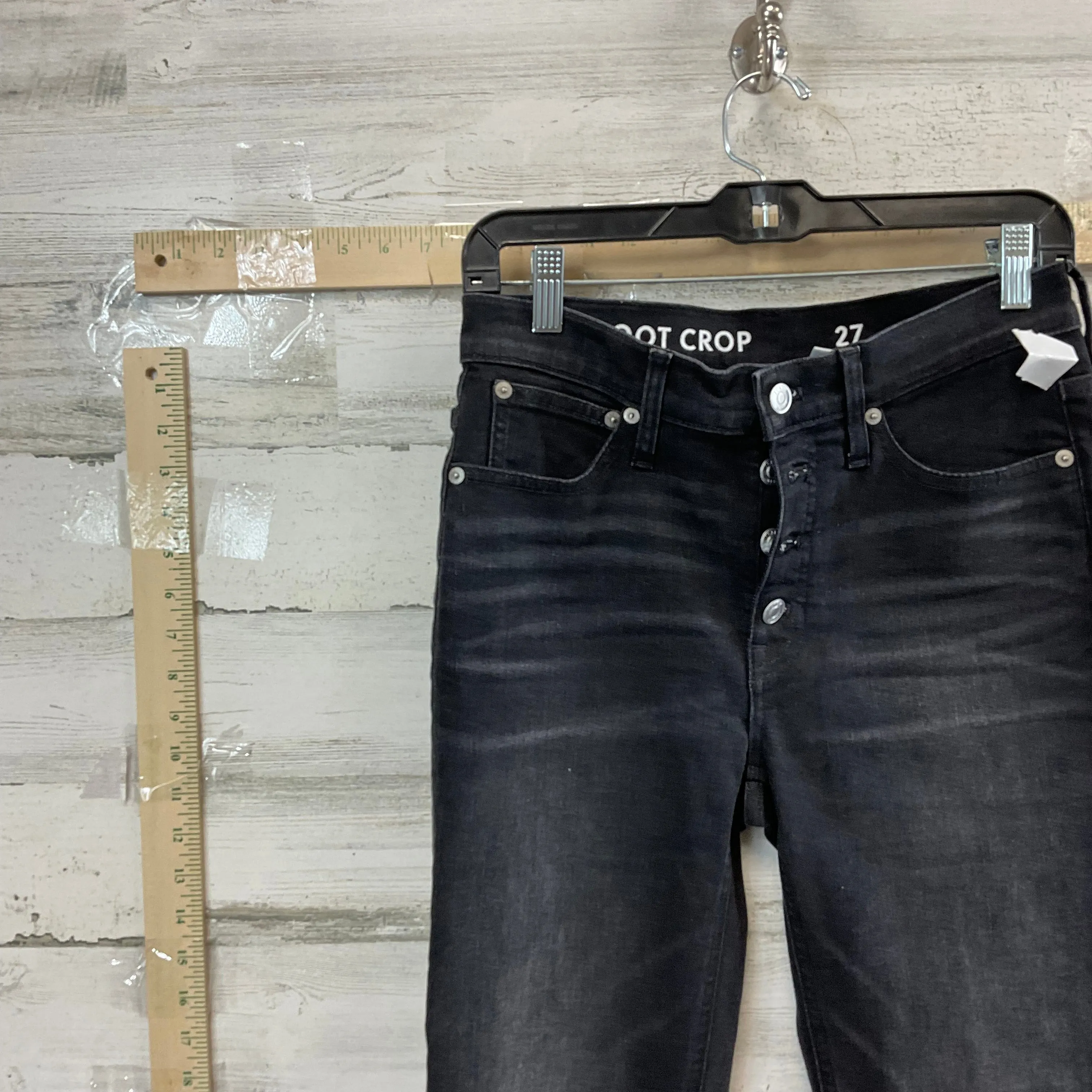 Black Denim Jeans Boot Cut J. Crew, Size 4