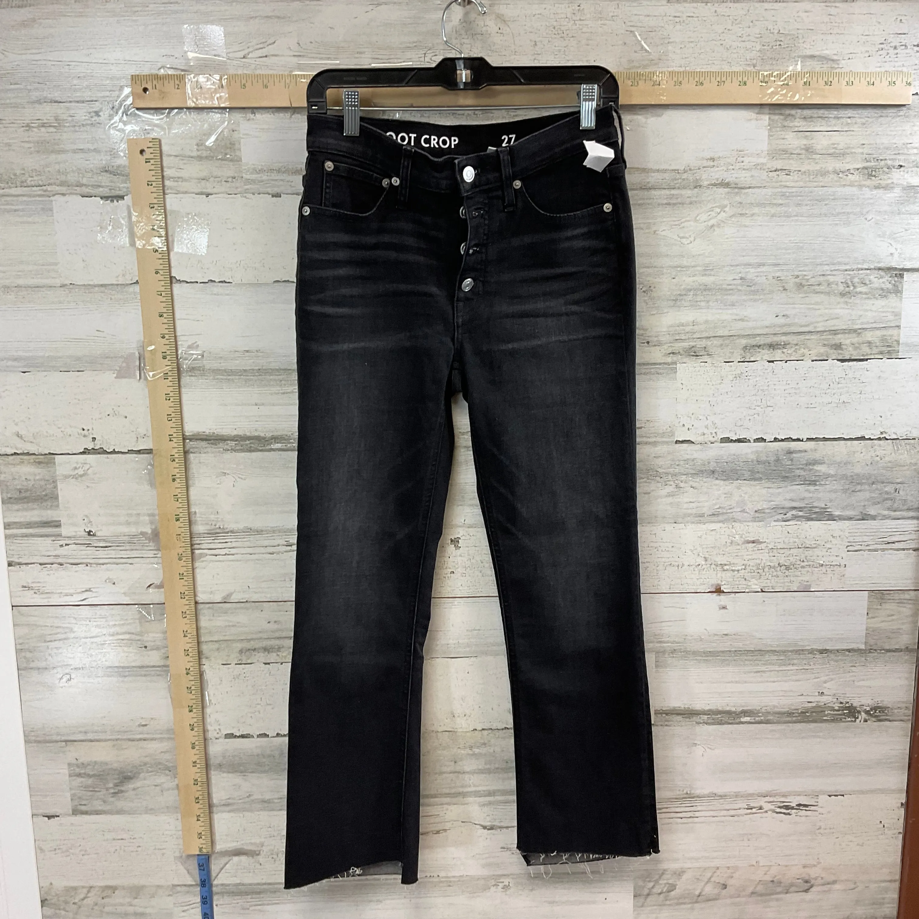 Black Denim Jeans Boot Cut J. Crew, Size 4