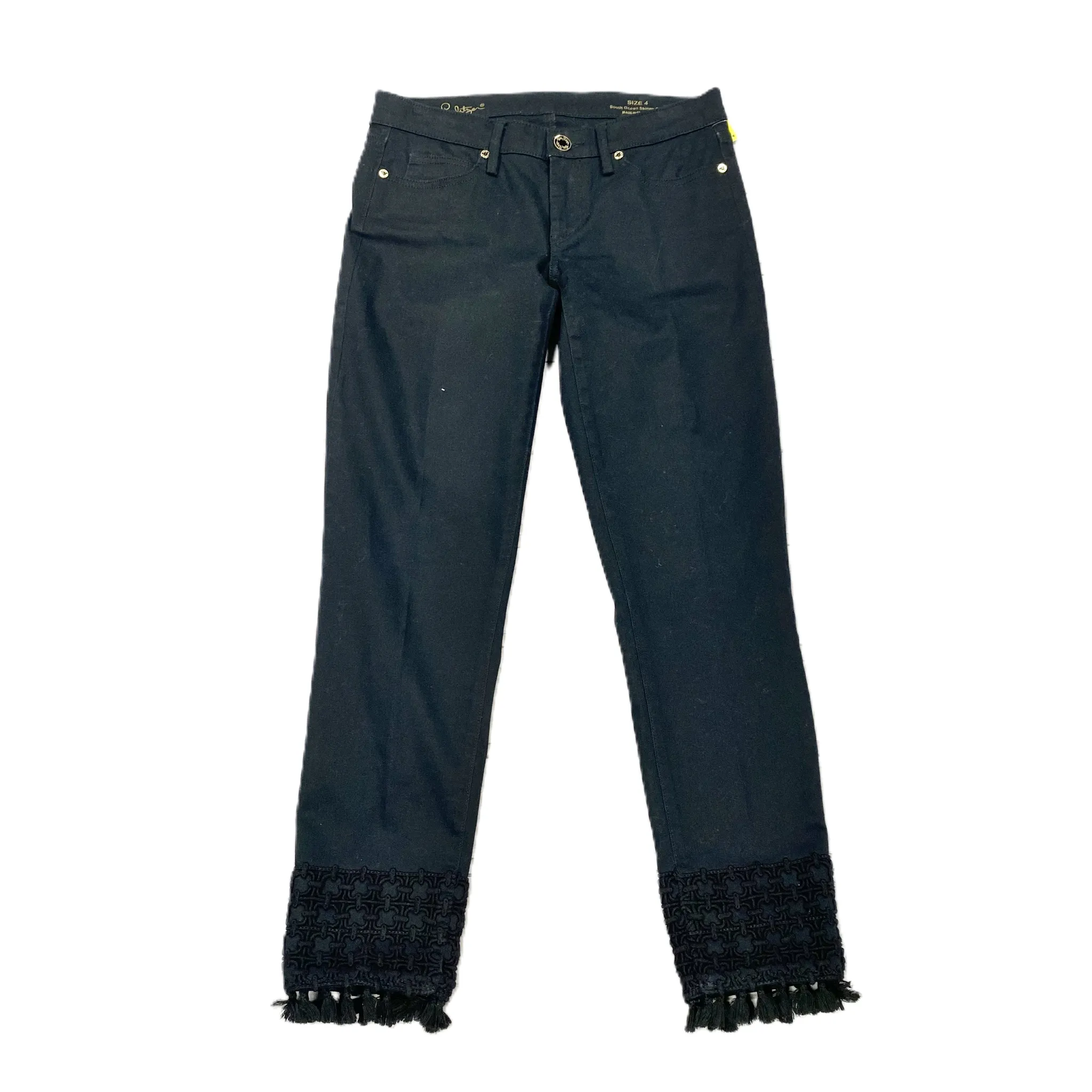 Black Denim Jeans Designer By Lilly Pulitzer, Size: 4