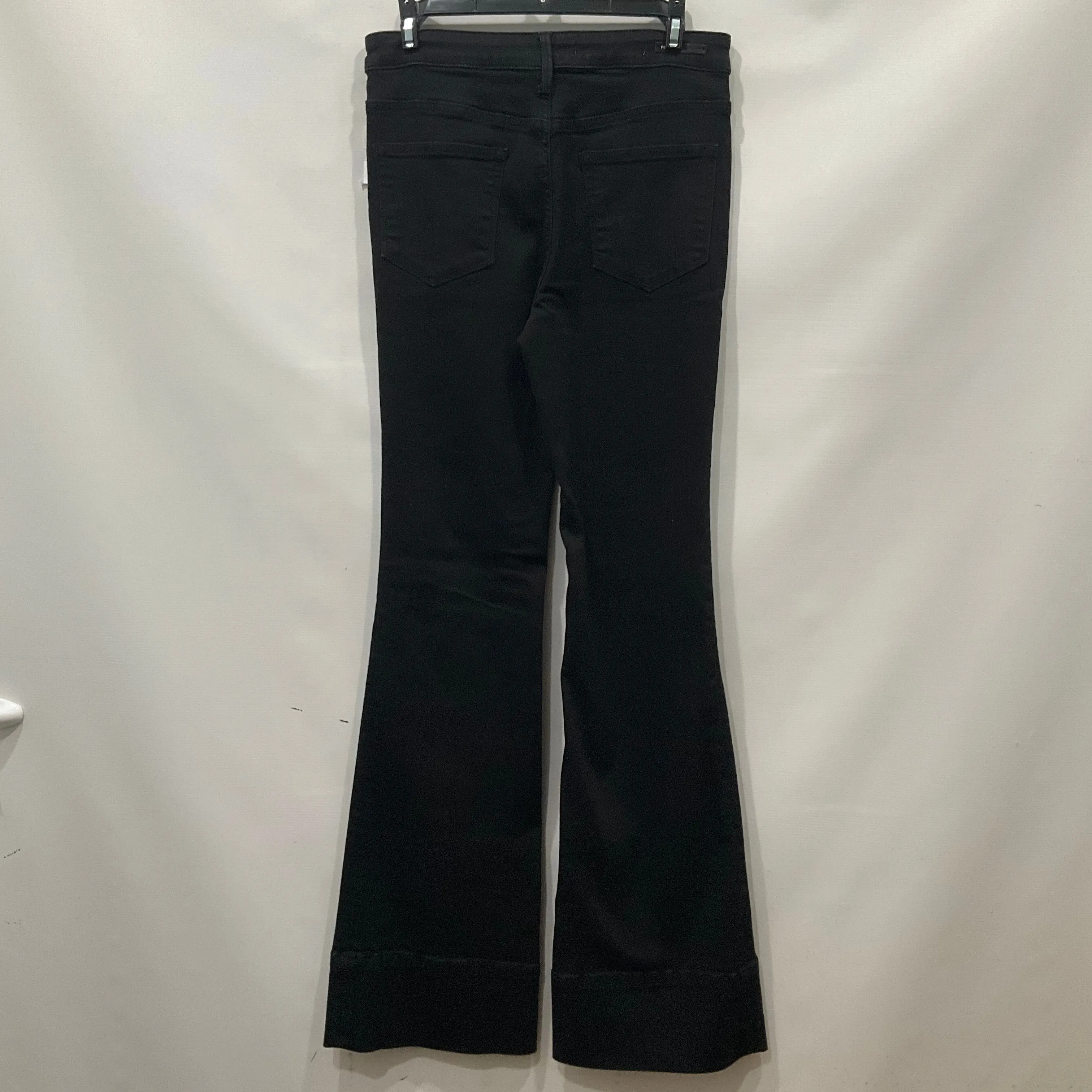 Black Denim Jeans Flared Pilcro, Size 8
