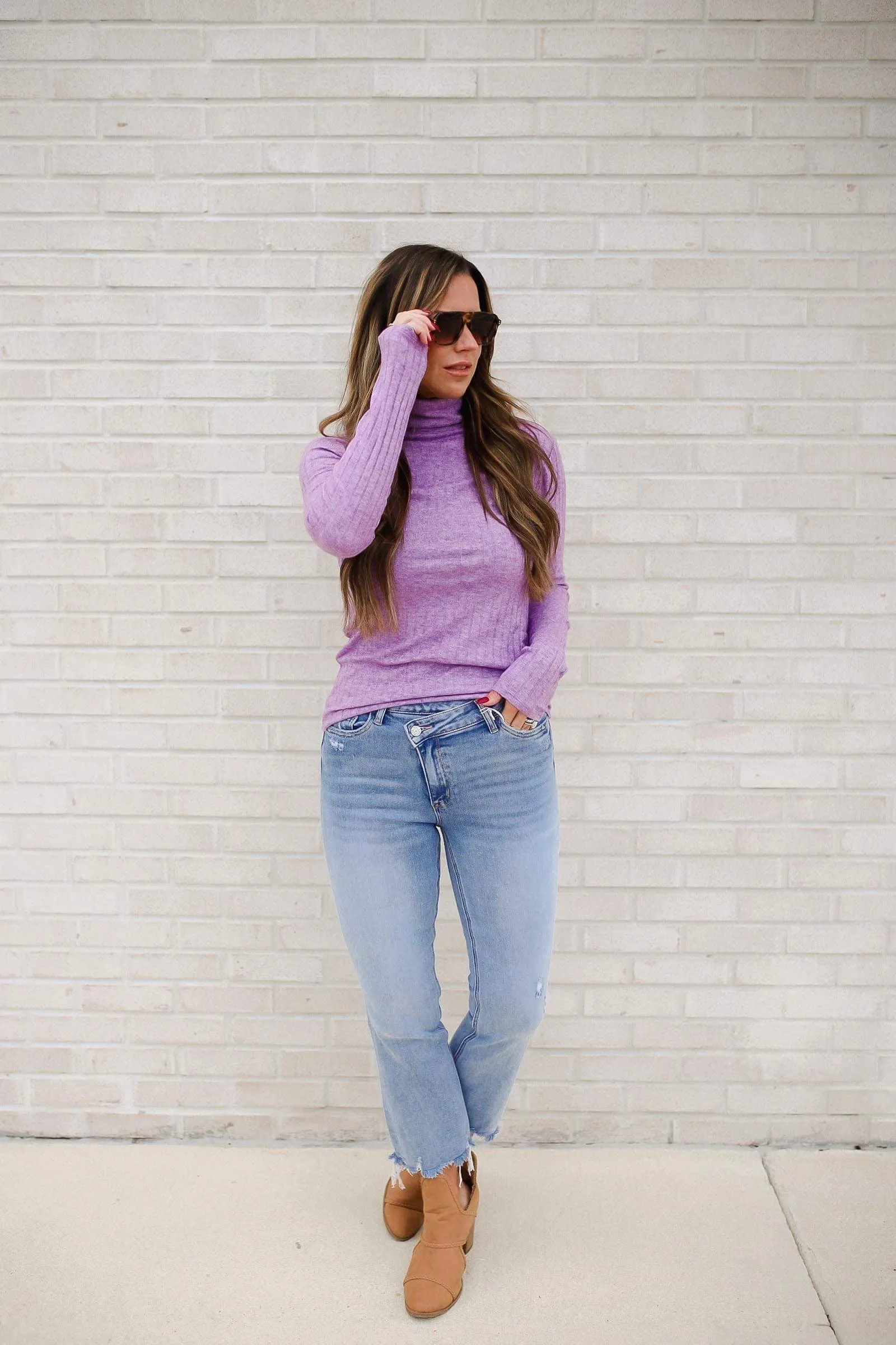 Blake High Rise Criss Cross Kick Flare Jeans