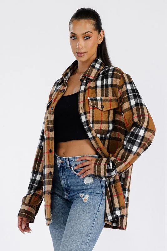 Boyfriend Oversized Soft Flannel Shacket *Online Only*