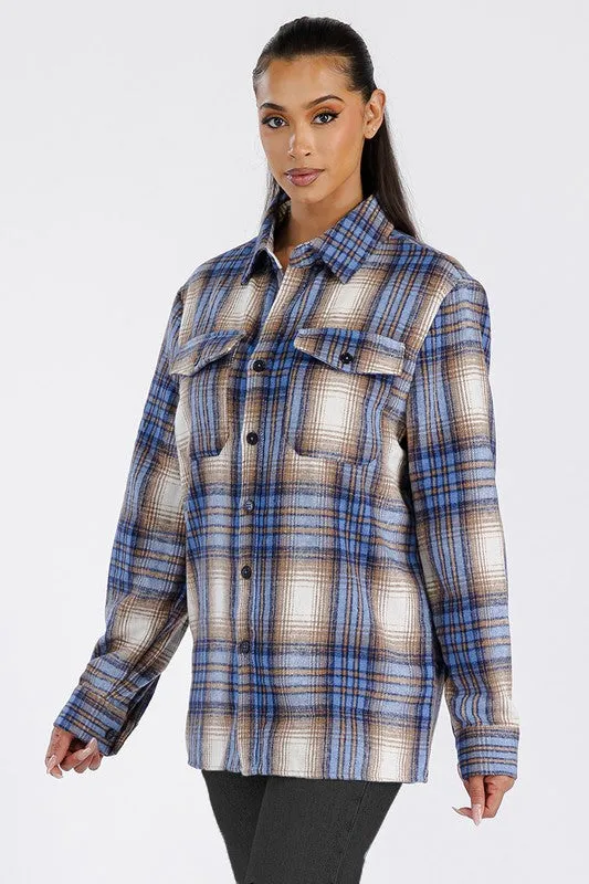 Boyfriend Oversized Soft Flannel Shacket *Online Only*