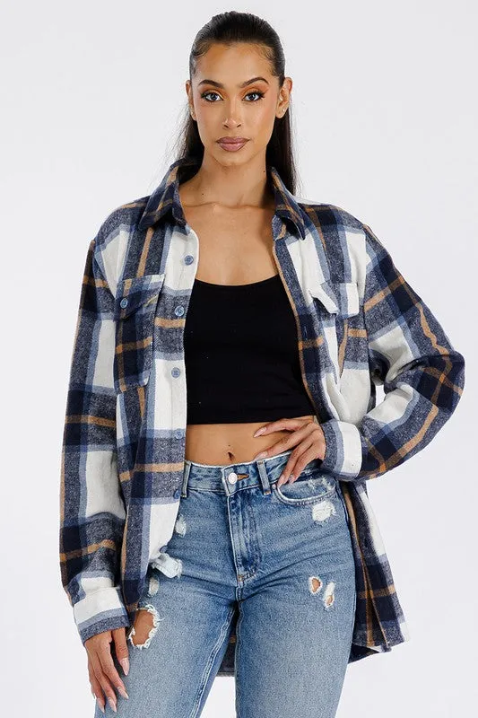 Boyfriend Oversized Soft Flannel Shacket *Online Only*