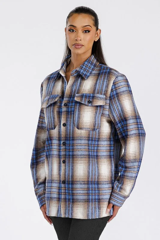 Boyfriend Oversized Soft Flannel Shacket *Online Only*