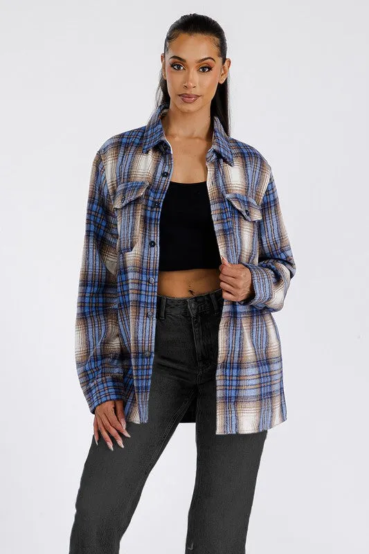 Boyfriend Oversized Soft Flannel Shacket *Online Only*
