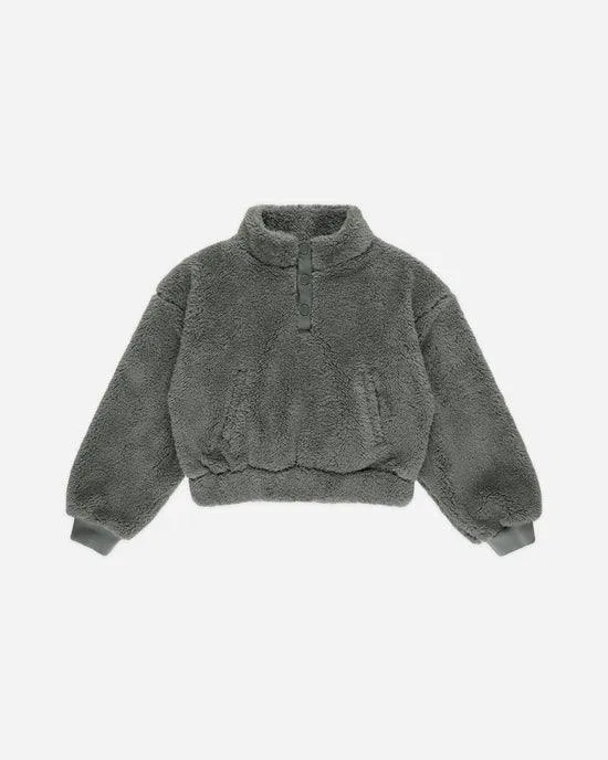 Boys Sweaters | Quarter Zip Pullover- Forest | Rylee and Cru