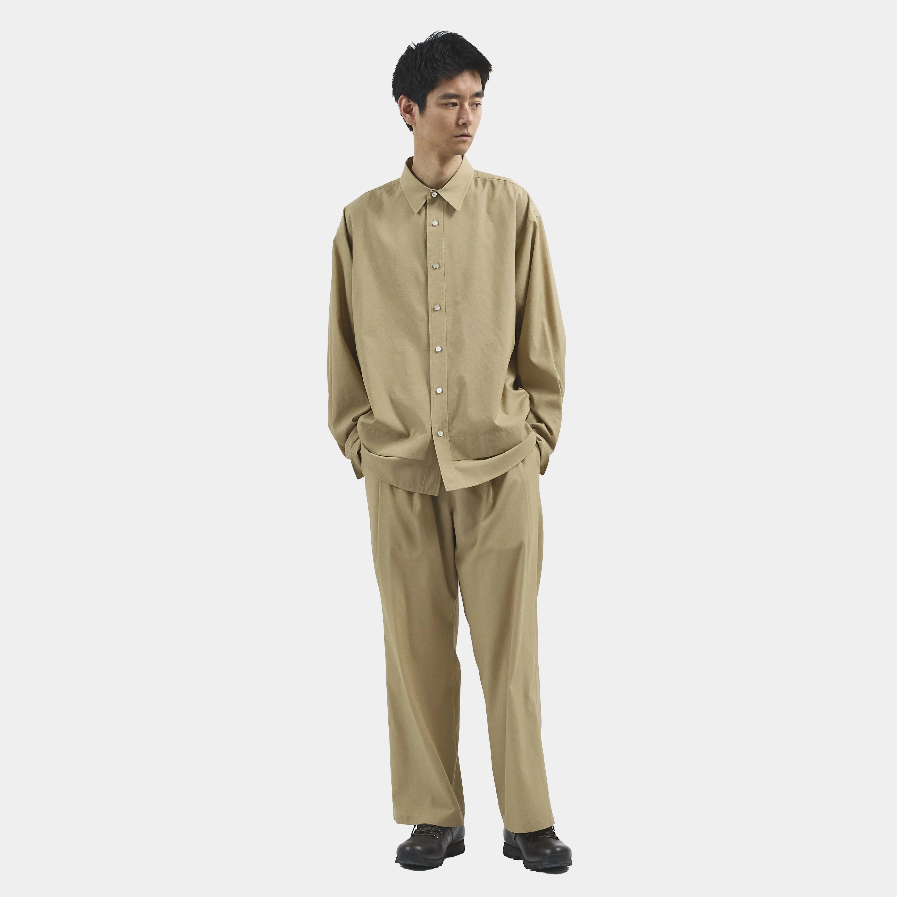 Breathable Side Slit L/S SH(Navy)/MW-SH25105