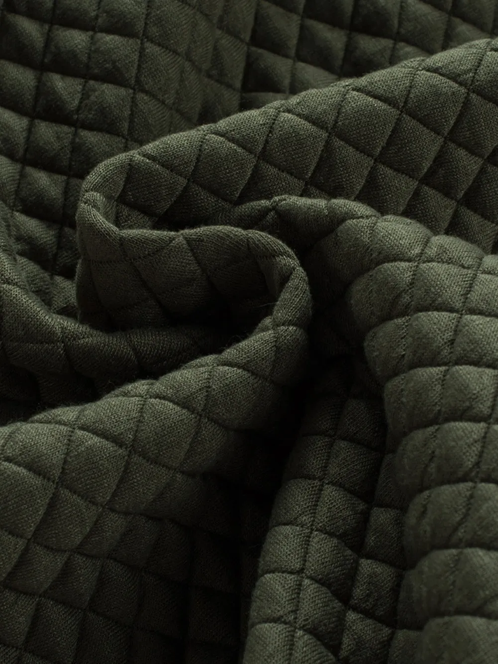 Button-Front Quilted Overshirt