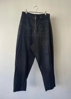 CALLIGRAPHY LASER PRINT FRONT TO BACK JEANS