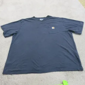 Carhartt Shirt Mens 3XL Blue Loose Fit Short Sleeve Crew Neck Tee Lightweight