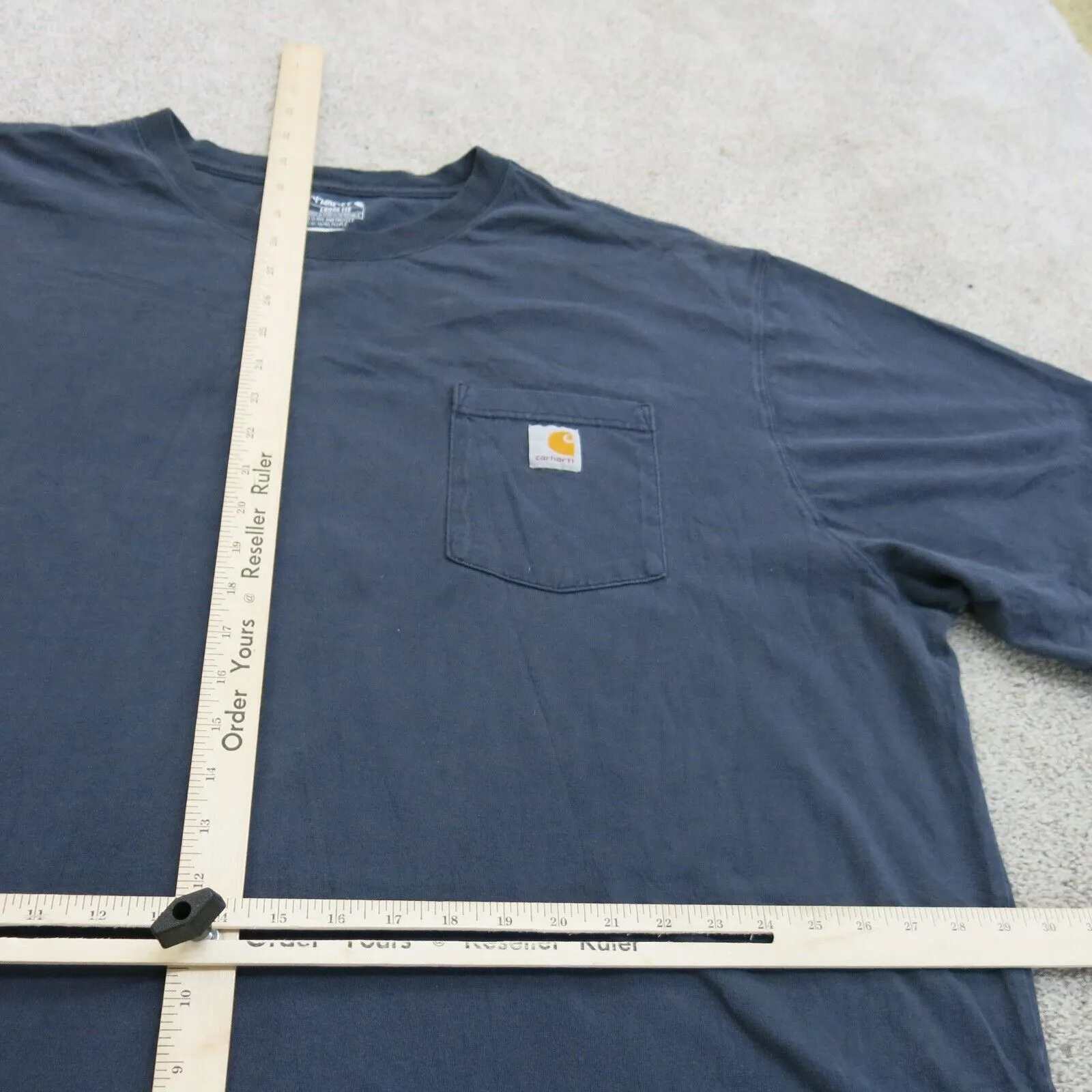 Carhartt Shirt Mens 3XL Blue Loose Fit Short Sleeve Crew Neck Tee Lightweight