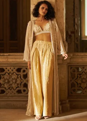 Champagne Gold Jacket Pant Set