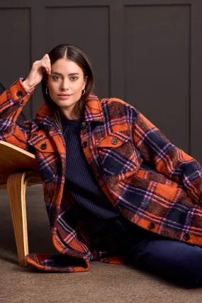 DROP SHOULDER SHACKET=Burntorange