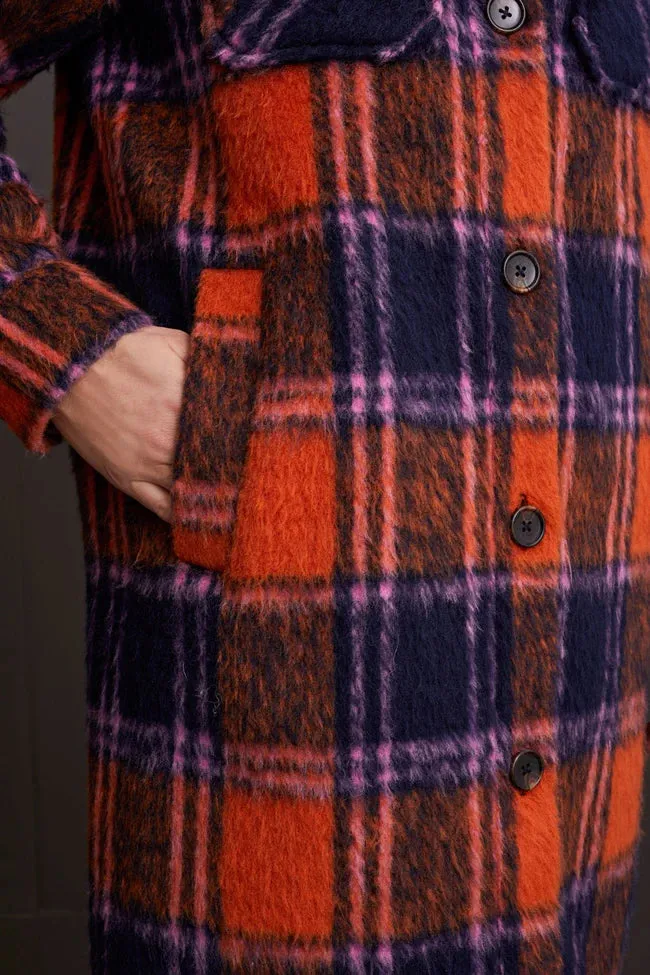DROP SHOULDER SHACKET=Burntorange