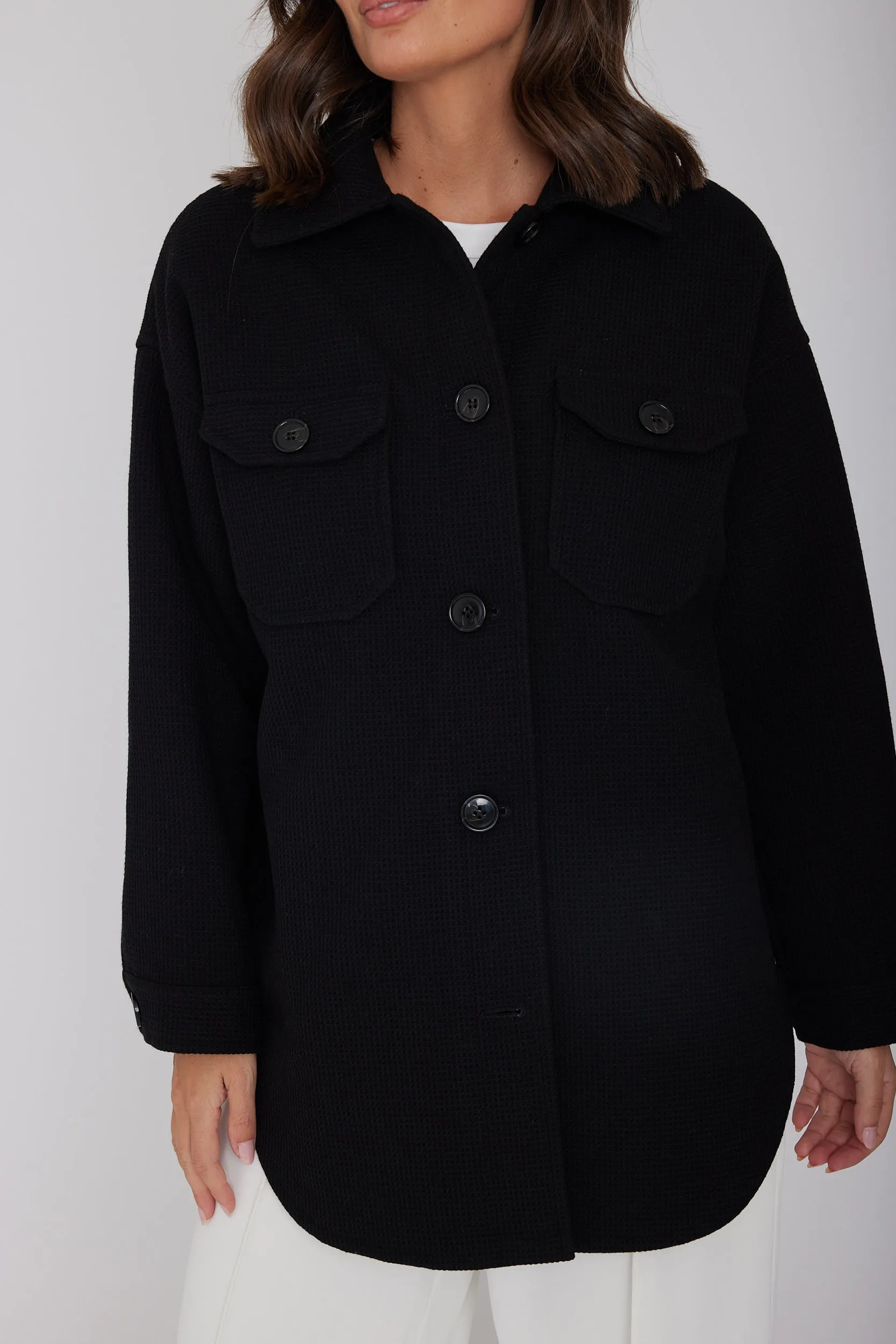 EAGLE Shacket Jacket Black