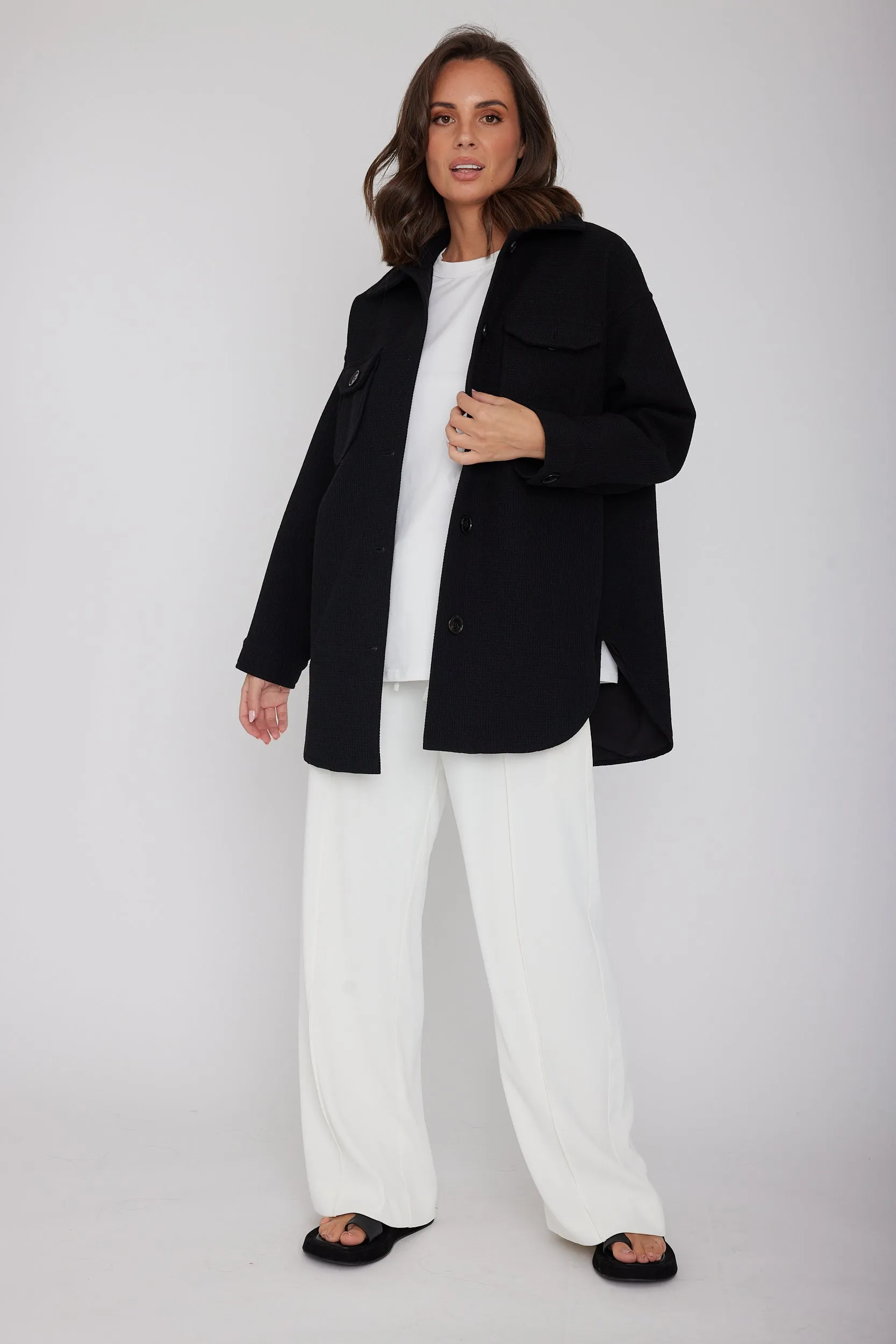 EAGLE Shacket Jacket Black
