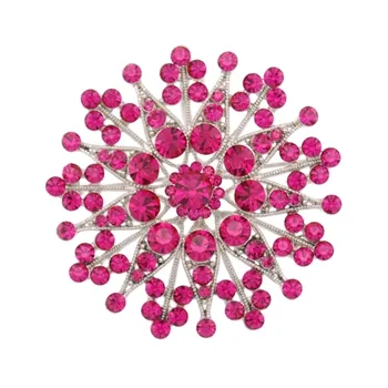 Flower Brooch - Fuchsia