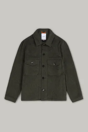 Goring Wool Jacket - Olive Casentino