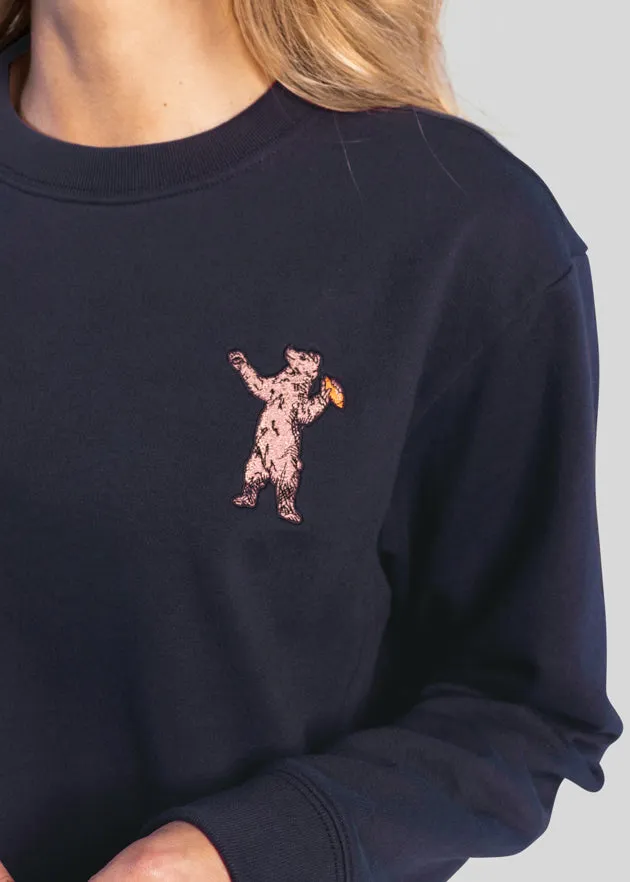 Grin and Bear It Women's Fleece Crewneck