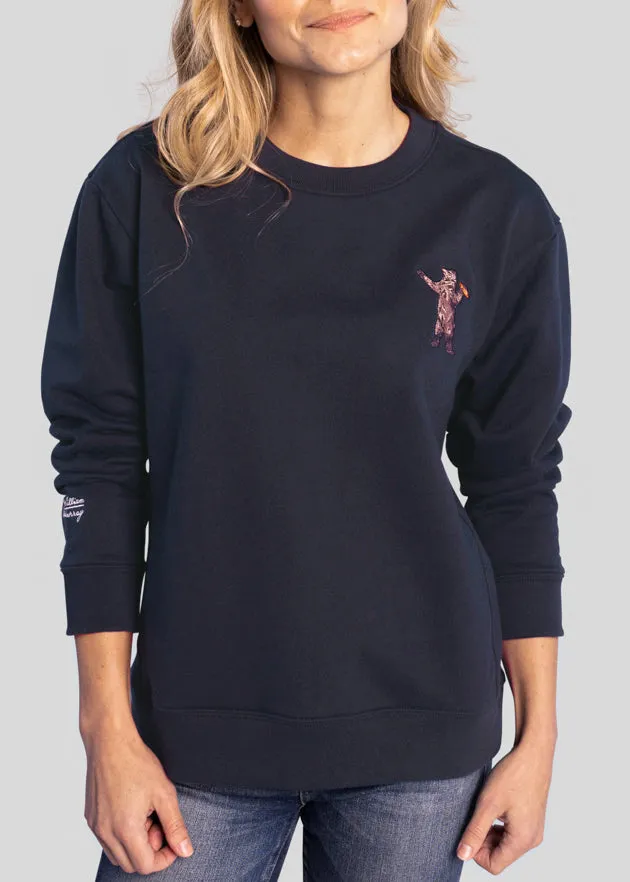 Grin and Bear It Women's Fleece Crewneck