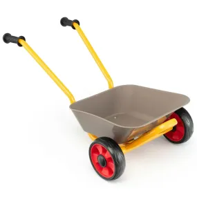 Gymax Kids' Outdoor Metal Toy Wheelbarrow With Non-Slip Handle