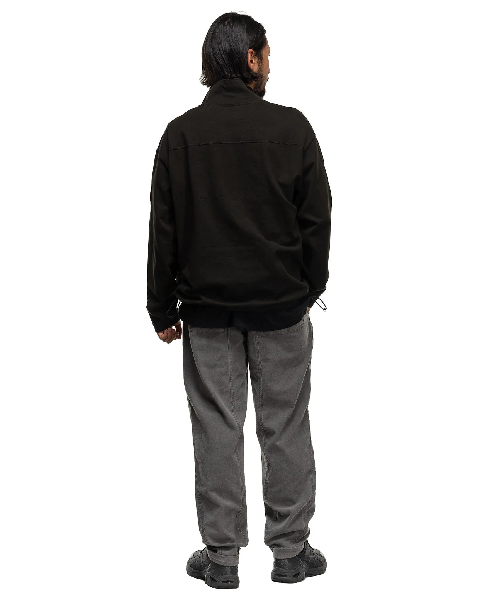 Half Zip Light Pullover Black