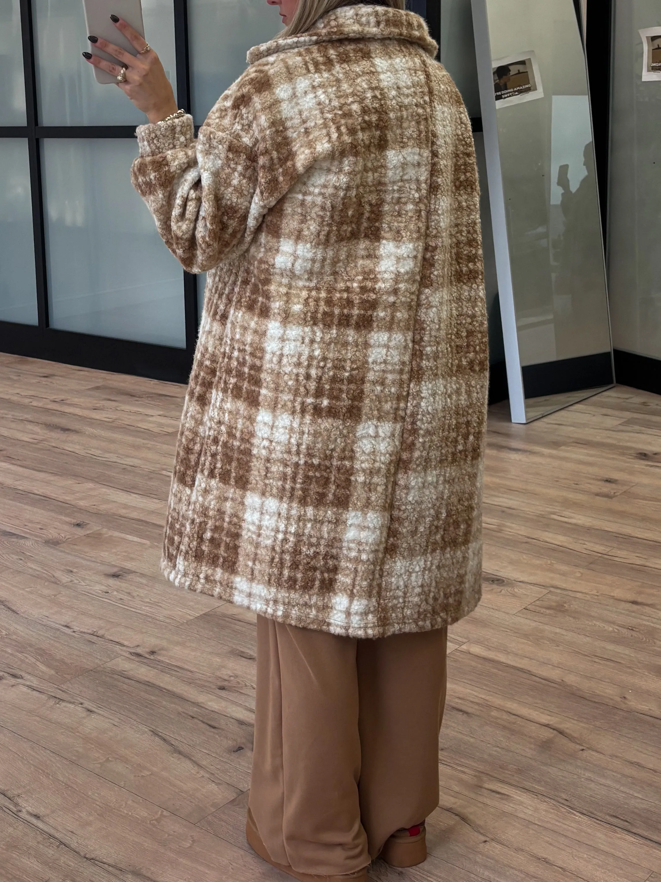 Harlow Longline Shacket | Taupe