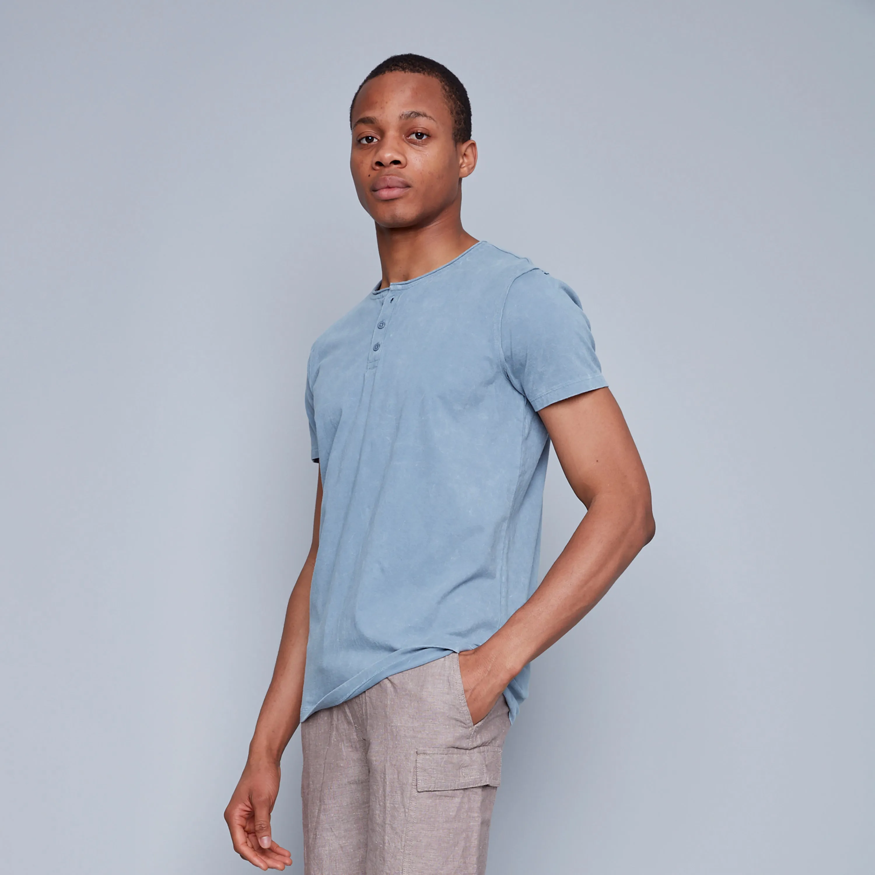 HEDGE - Men's Henley | Deep Sea
