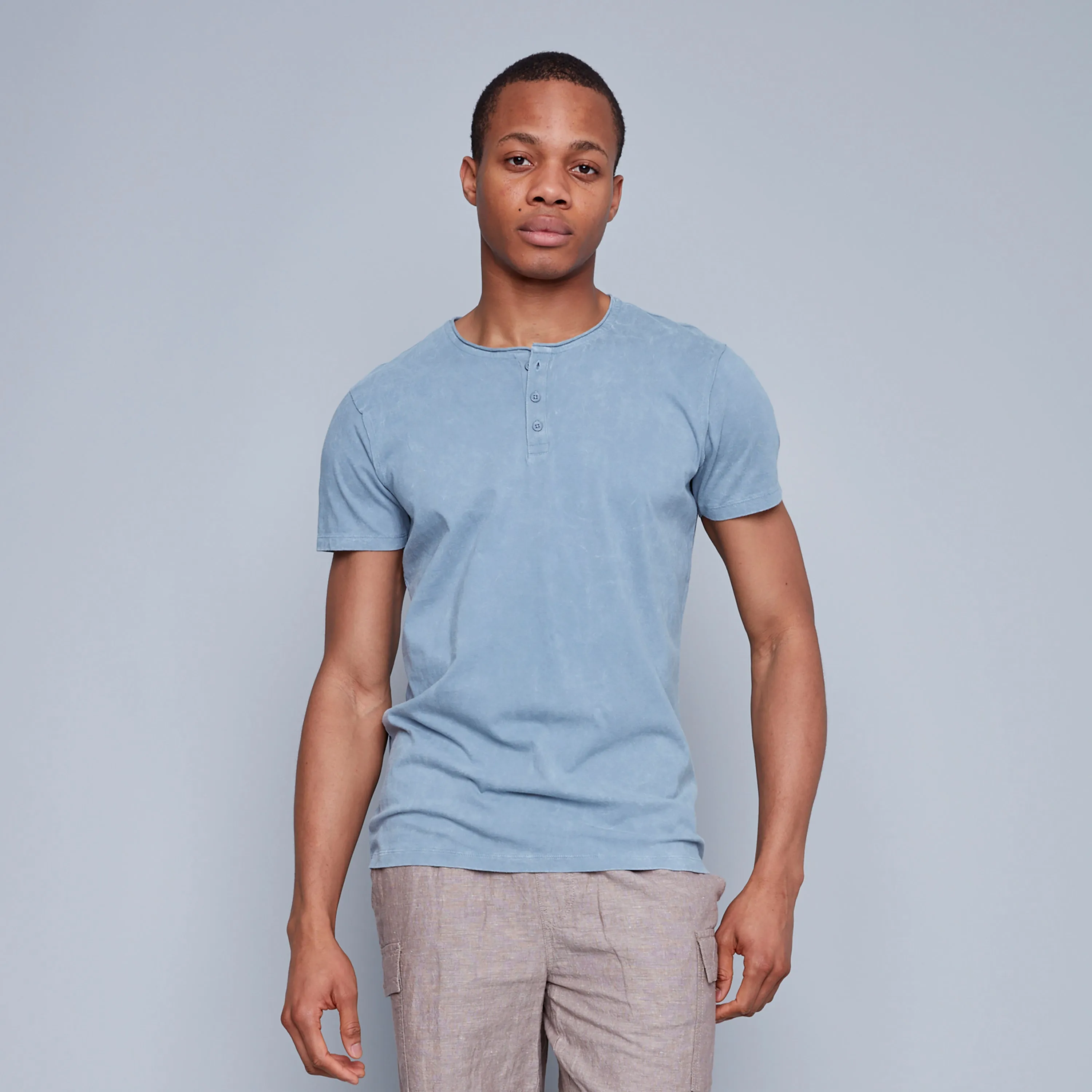 HEDGE - Men's Henley | Deep Sea
