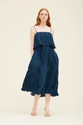 Holiday Pleats Midi Dress