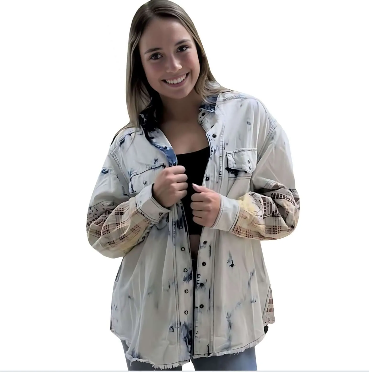 In the Clouds Denim Shirt Jacket Made in USA