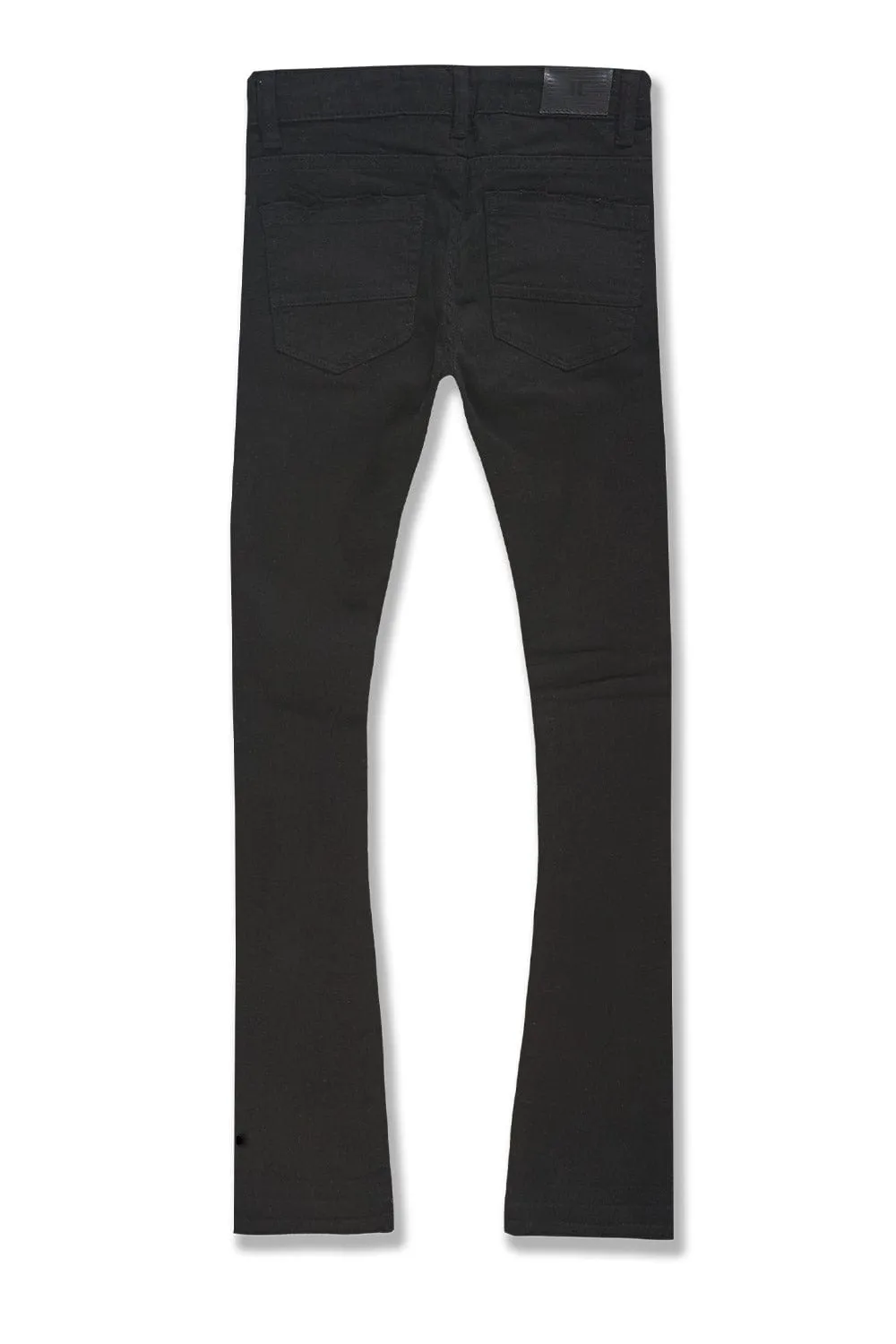 Kids Stacked Santorini Denim (Black)