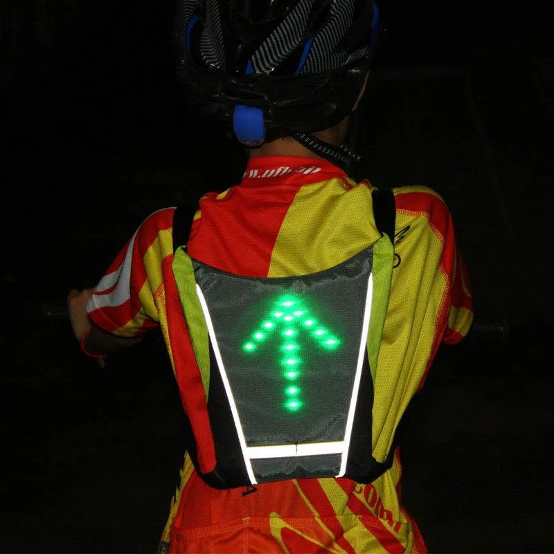 LED Turn Signal Light Reflective Vest Sport Outdoor Waterproof for Night Cycling Running MotorcycleSafety