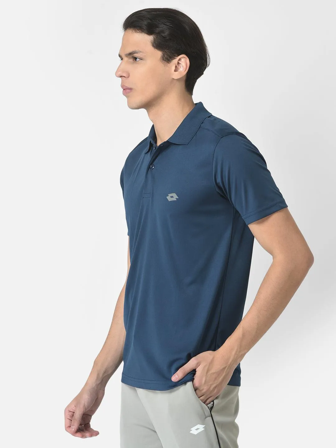 Lotto Men Blue Basic Bb Polo