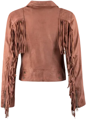 Mauritius Zoe Pink Fringe Jacket