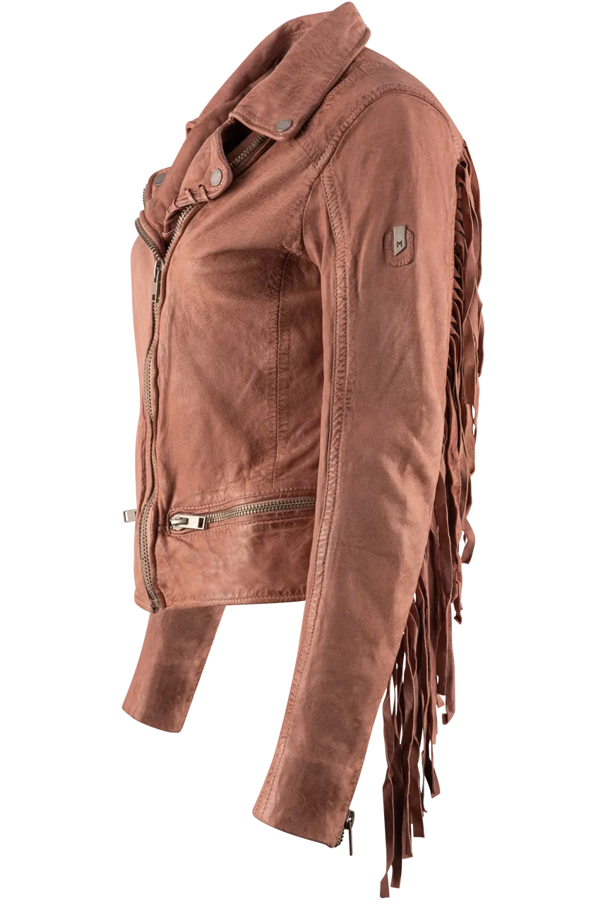 Mauritius Zoe Pink Fringe Jacket
