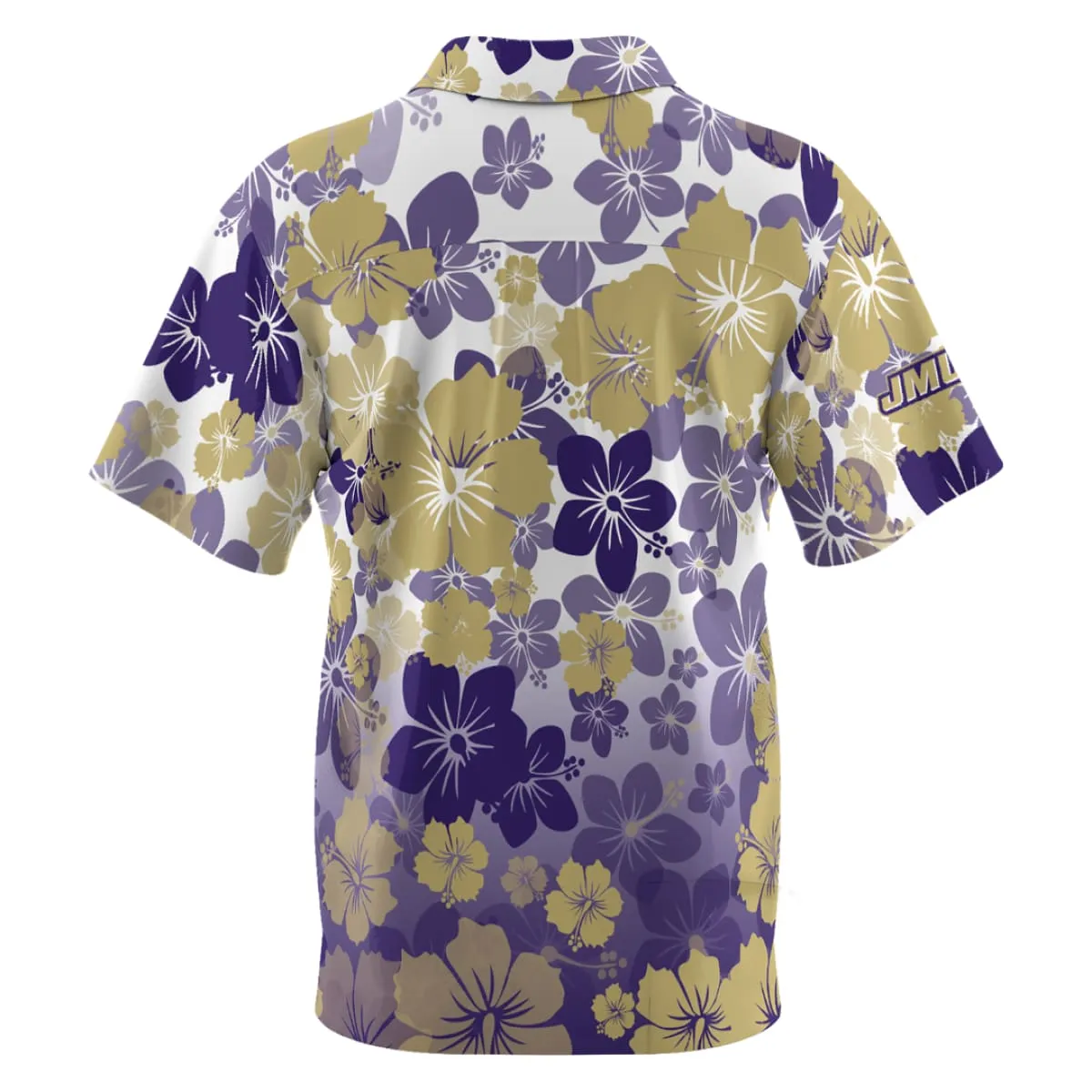 Men's Short Sleeve Performance Button Down JMU Aloha Shirt